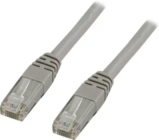 Produktfoto för DELTACO UTP Cat6 patchkabel 0.5m, grå