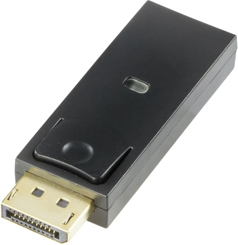 Bild 2 för DELTACO Videoadapter, DP-HDMI, DisplayPort och HDMI, DisplayPort (hane) till HDMI (hona), svart