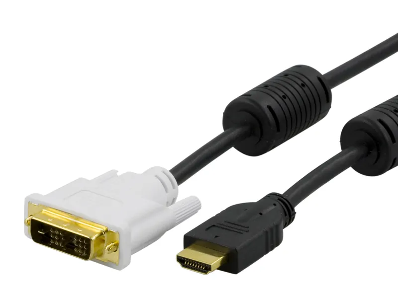 Bild 1 för Deltaco Videokabel 2m Hdmi Hane Dvi-d Hane