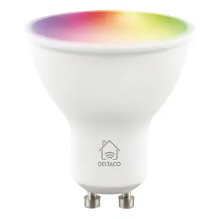 Produktfoto för DELTACO WiFi Smart glödlampa RGB GU10