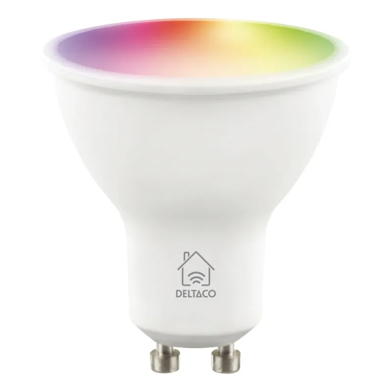 Alternativ bild 0 för DELTACO WiFi Smart glödlampa RGB GU10