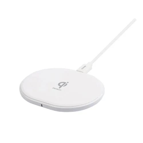 Alternativ bild 0 för Deltaco Wireless charger 10 W USB-C Qi certified white