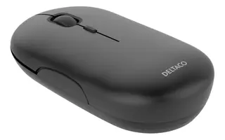 Produktfoto för Deltaco Wireless Flat Silent Mouse - Mouse - Optic - 4 knappar - Grå
