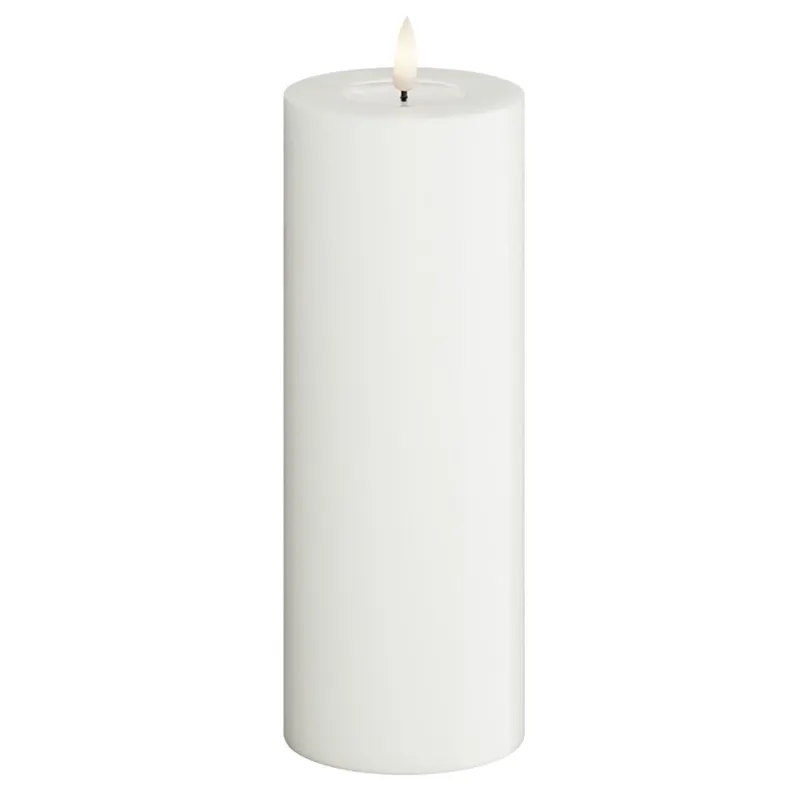 Alternativ bild 0 för Deluxe Homeart, LED blockljus 7,5x20 cm vit