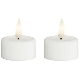 Produktfoto för DeluxeHomeart - Värmeljus LED 4,1 cm 2-pack vit