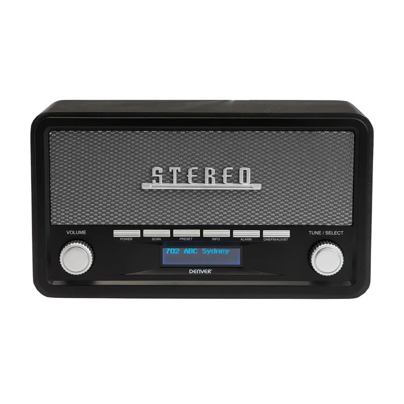 Bild 1 för DENVER DAB-18DARKGREY - DAB portable radio - Bluetooth - DAB/DAB+/FM - Stereo - Grå