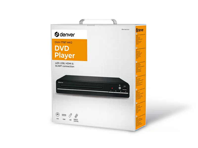 Bild 2 för DENVER DVH-7787 - DVD-spelare - Uppskalning