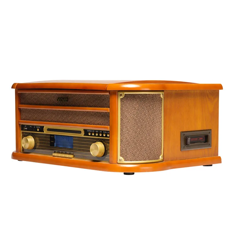 Bild 2 för DENVER MRD-51 - Retro music system - LP - CD - FM - DAB - Wood
