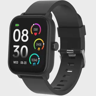 Produktfoto för DENVER SWG-155B BLACK - GPS Smart Watch with Heart Rate Blood oxygen sensor & call function