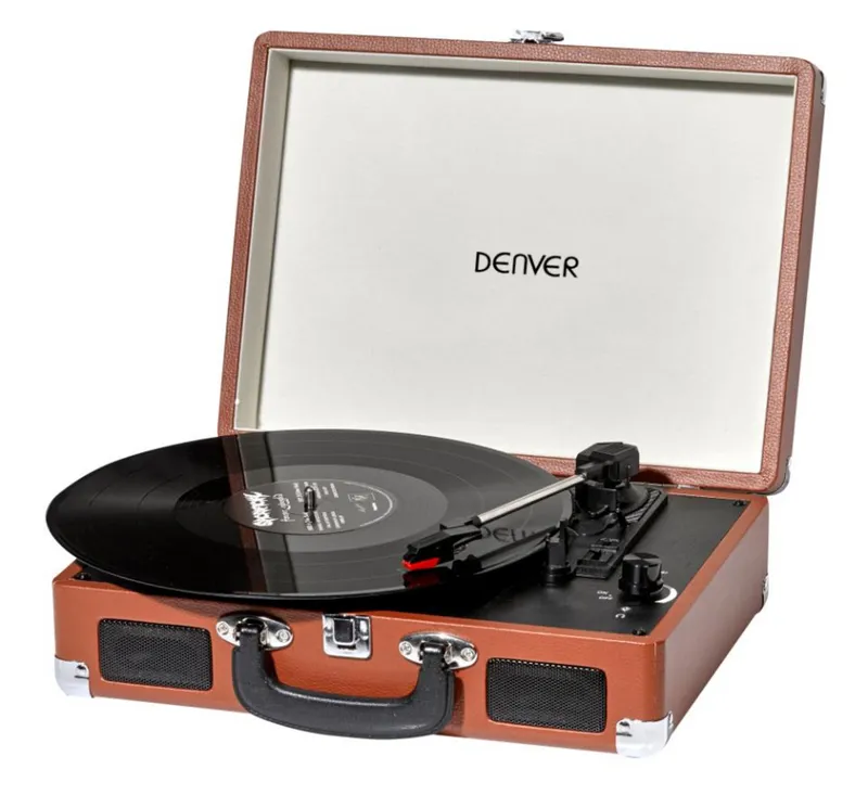 Bild 1 för DENVER VPL-120 - Skivspelare med digital inspelare - brun