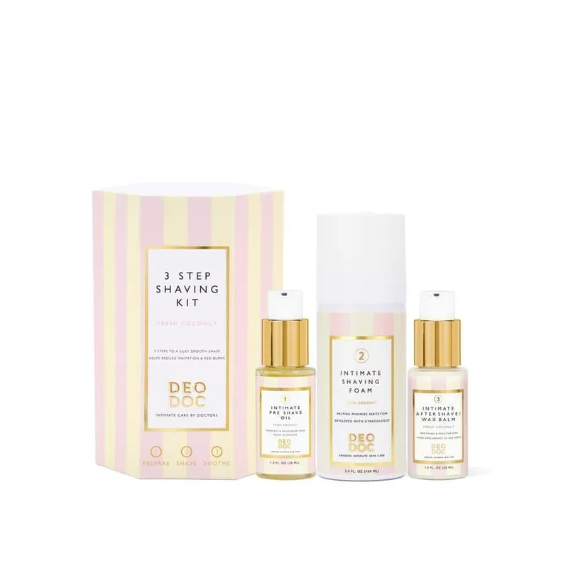 Bild 2 för DeoDoc Intimate Shaving Trio Fresh Coconut