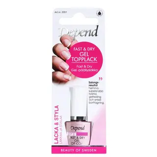 Produktfoto för Depend Fast & Dry Gel Topplack 8 ml