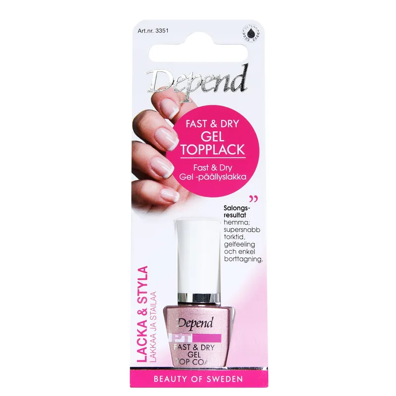 Bild 2 för Depend Fast & Dry Gel Topplack 8 ml