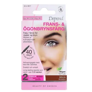 Produktfoto för Depend Frans- & Ögonbrynsfärg Brun