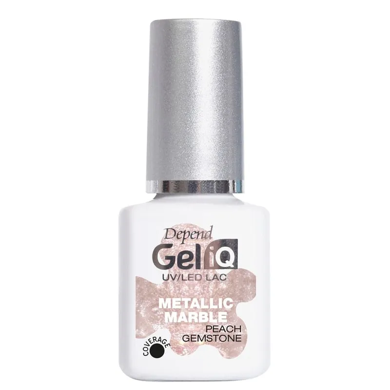 Bild 1 för Depend Gel iQ  Effects Metallic Marble Peach Gemstone