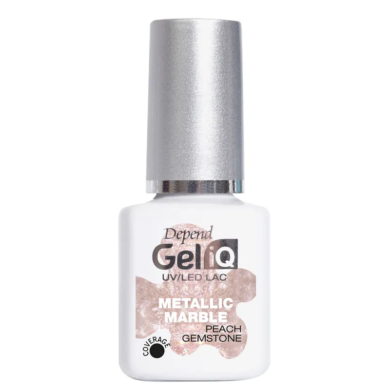 Bild 2 för Depend Gel iQ  Effects Metallic Marble Peach Gemstone