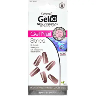 Produktfoto för Depend Gel iQ Gel Nail Strips Plum Goldline