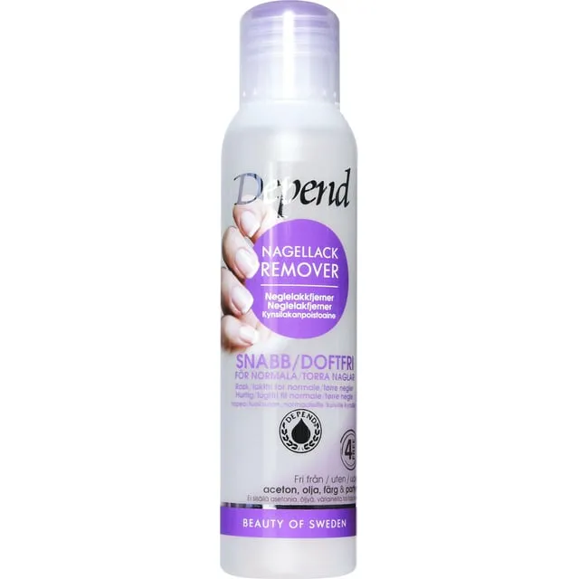Alternativ bild 0 för Depend Nagellacksremover Lila 100 ml