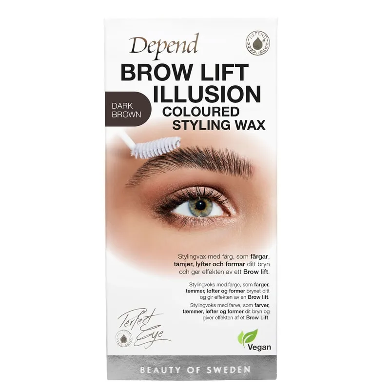 Bild 1 för Depend Perfect Eye Brow Illusion Wax Dark Brown