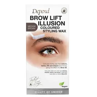 Produktfoto för Depend Perfect Eye Brow Illusion Wax M.Brown 5 g