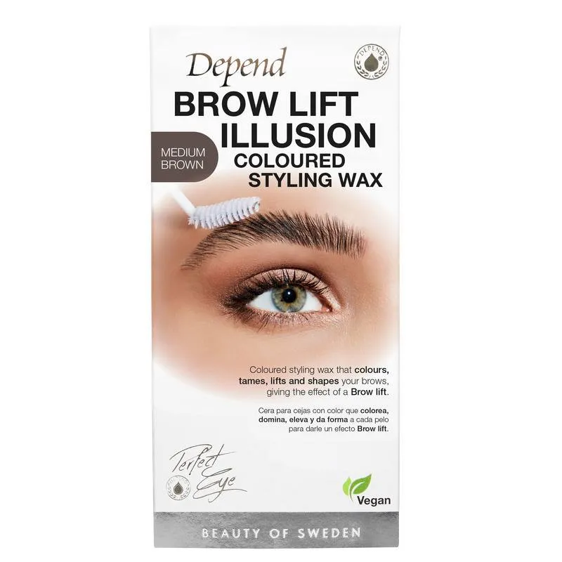 Bild 1 för Depend Perfect Eye Brow Illusion Wax M.Brown 5 g