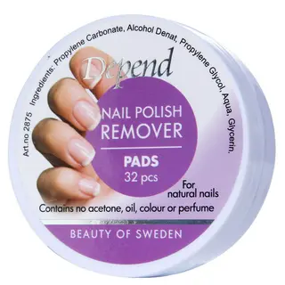 Produktfoto för Depend Remover pads i display 32 st