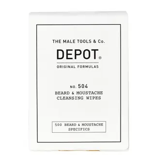 Produktfoto för Depot No. 504 Beard & Moustache Cleansing Wipes