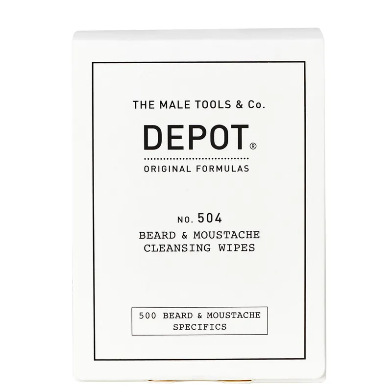 Bild 1 för Depot No. 504 Beard & Moustache Cleansing Wipes