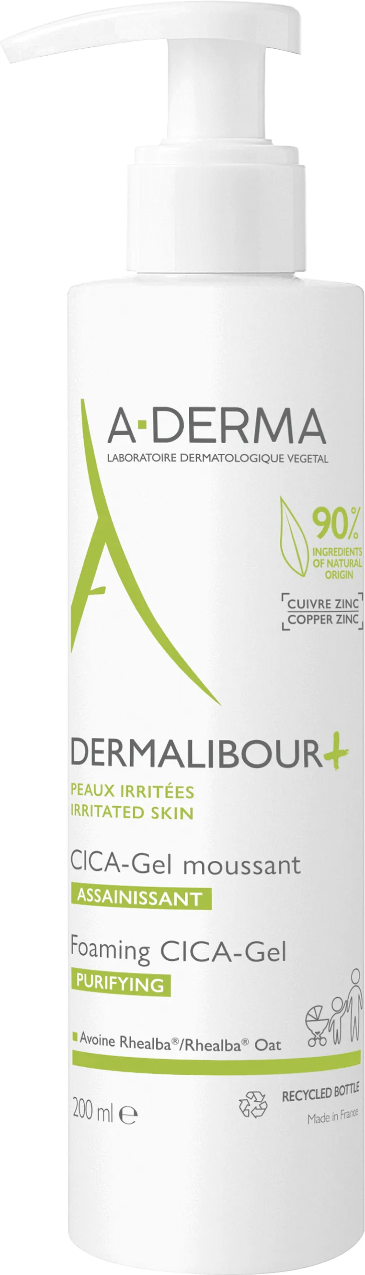 Alternativ bild 0 för Dermalibour+ skummande rengöringsgel (skummande CICA-gel) 200 ml
