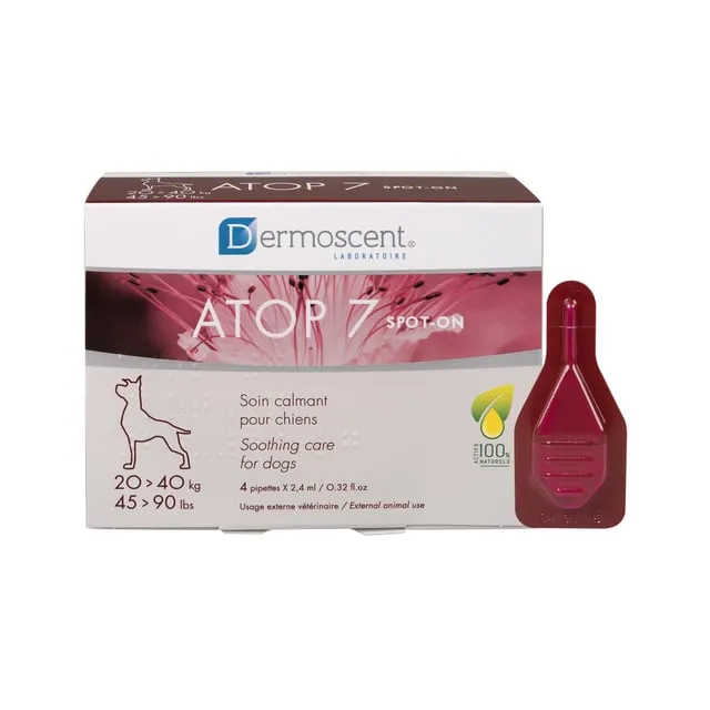 Alternativ bild 0 för Dermoscent ATOP 7 Spot-on för hundar 20-40 kg 4 x 2,4 ml