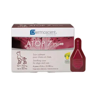 Produktfoto för Dermoscent ATOP 7 Spot-on för hundar & katter 0-10 kg 4 x 0,6 ml