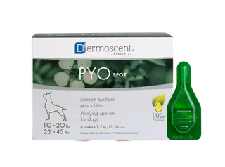 Produktfoto för Dermoscent PYOspot för hundar 10-20 kg 4 x 1,2 ml