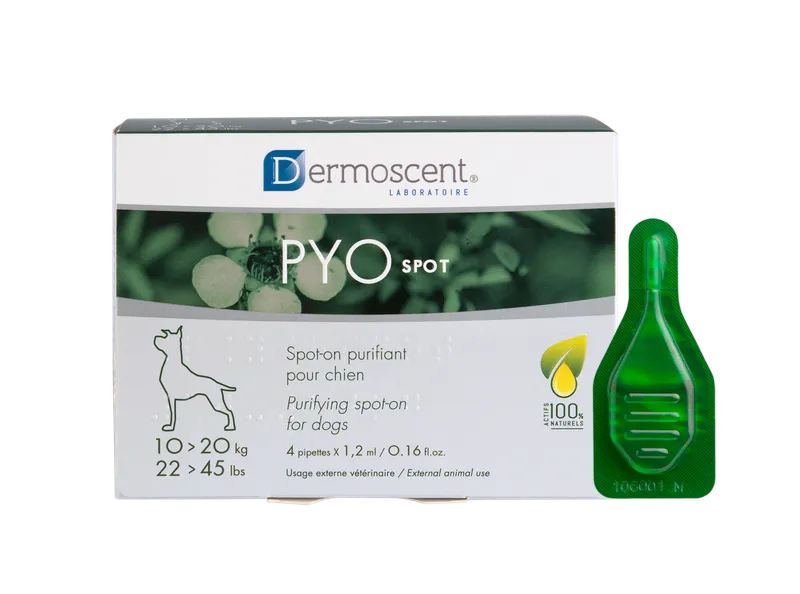 Alternativ bild 0 för Dermoscent PYOspot för hundar 10-20 kg 4 x 1,2 ml