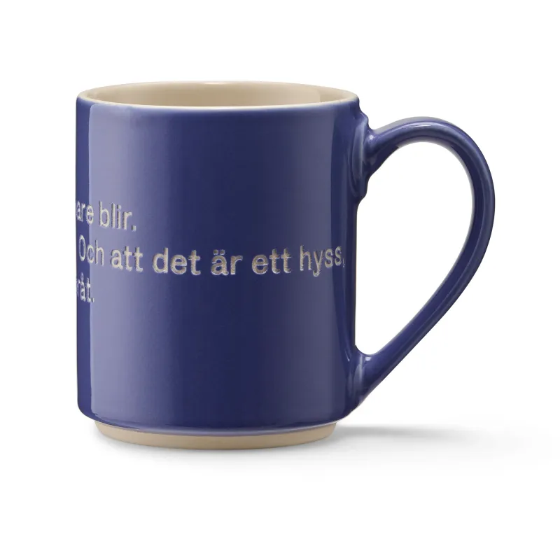 Alternativ bild 0 för Design House Stockholm - Astrid Lindgren Mugg Blå Hyss hittar man inte på