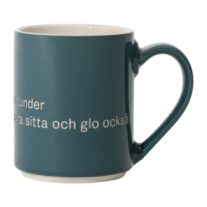 Alternativ bild 0 för Design House Stockholm - Astrid Lindgren Mugg Blå Och så ska man ju ha några stunder