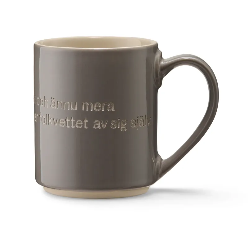 Alternativ bild 0 för Design House Stockholm - Astrid Lindgren Mugg Grå Ge barnen kärlek