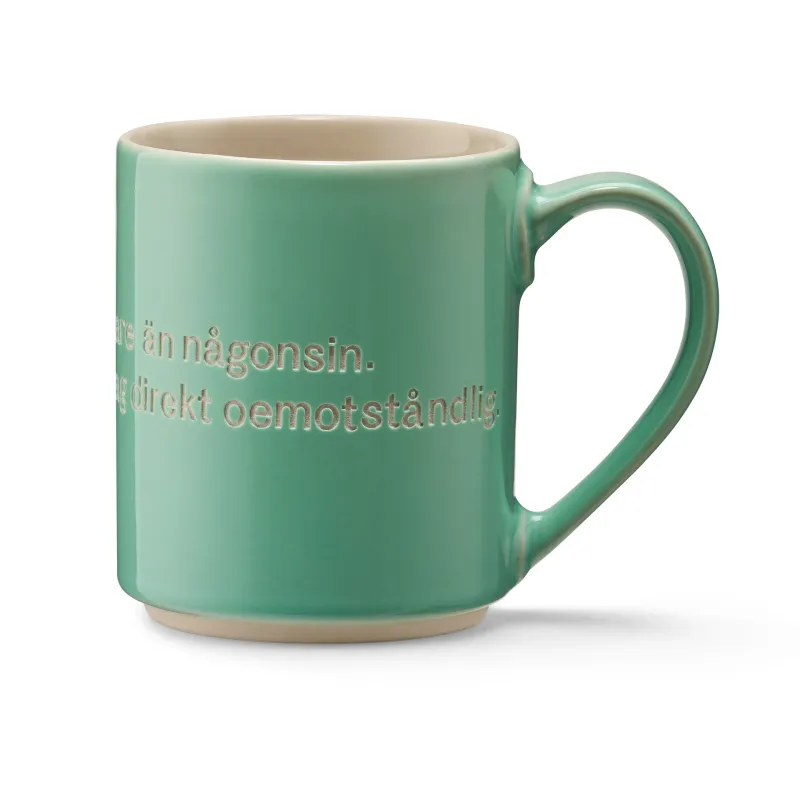 Alternativ bild 0 för Design House Stockholm - Astrid Lindgren Mugg Grön Jag är fräknigare