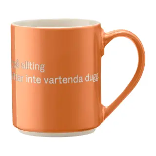 Produktfoto för Design House Stockholm - Astrid Lindgren Mugg Orange Det är ingen ordning