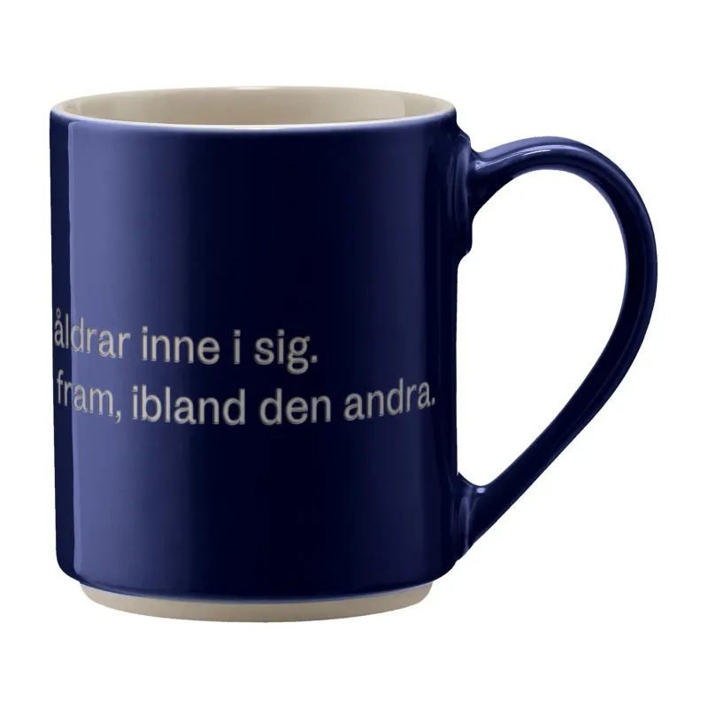 Alternativ bild 0 för Design House Stockholm - Mugg Blå - Man har ju alla åldrar inne i sig… 35 cl Blå