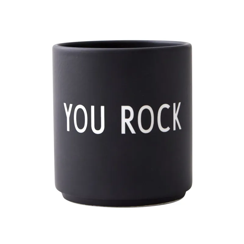 Alternativ bild 0 för Design Letters - Favourite Mugg You Rock 25 cl Black