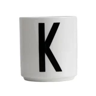 Produktfoto för Design Letters - Mugg K Vit