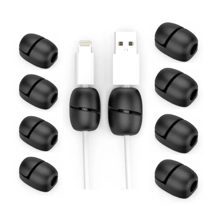 Alternativ bild 0 för Desire2 Deskmate Cable Nuggets Black 10-pack