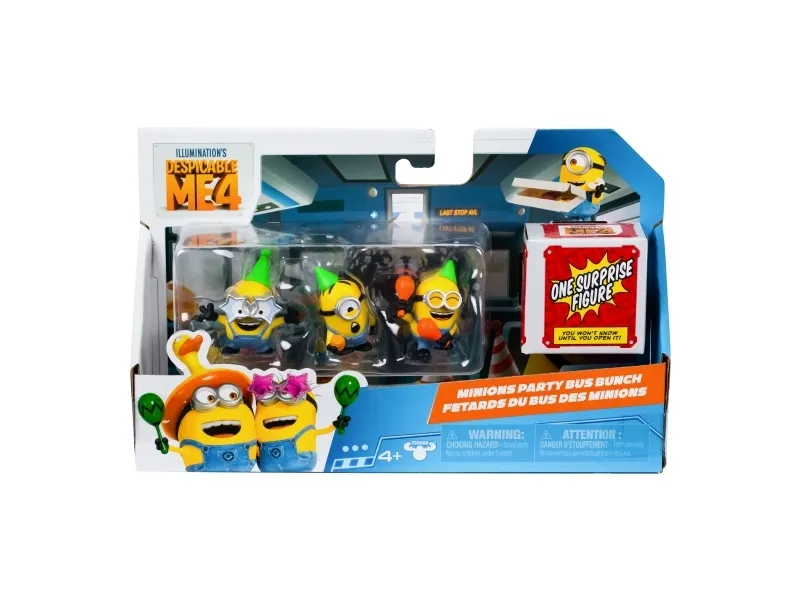 Alternativ bild 0 för Despicable Me DESPICABLE ME 4, Mini Minions Figurer 5 cm, 4 stk pk., 2 varianter