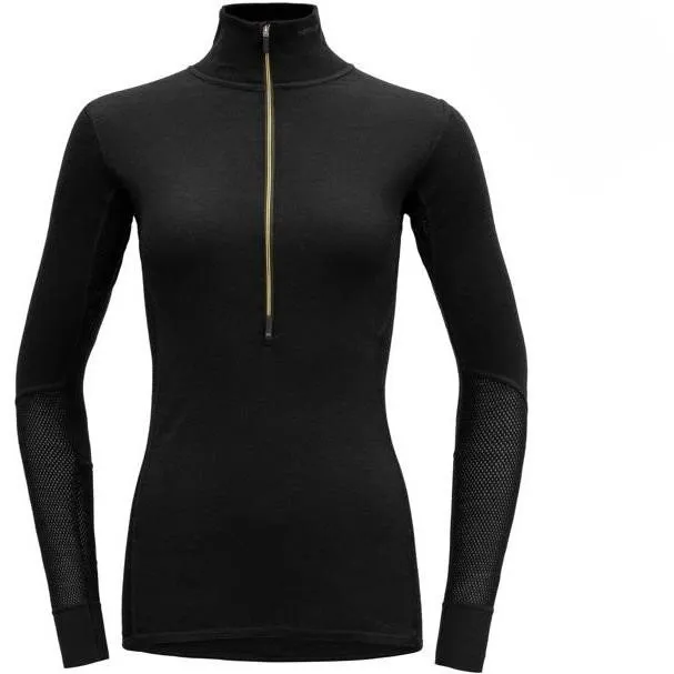 Alternativ bild 0 för Devold Wool Mesh 190 Zip Neck Wmn Caviar
