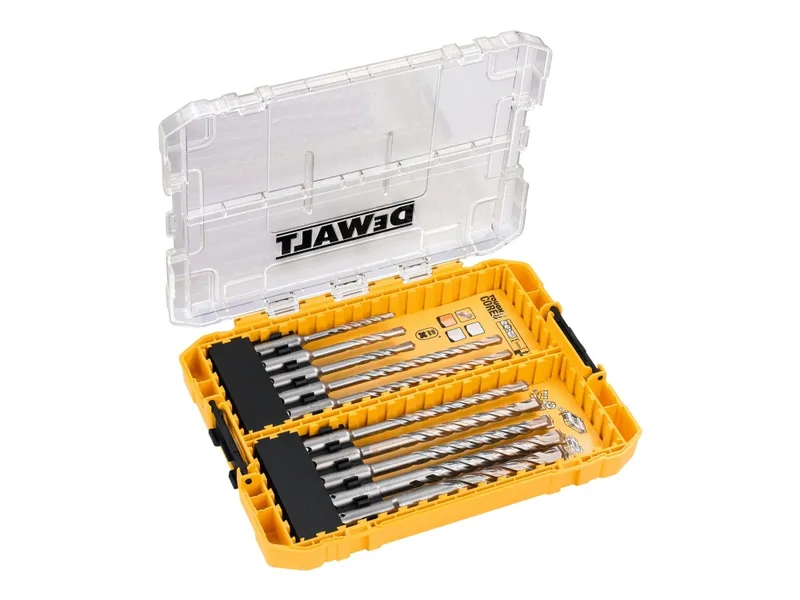 Alternativ bild 0 för DeWALT Extreme - Borrsats - för murverk - spiralborr - 10 delar - SDS-plus - längd: 160 mm, 110 mm