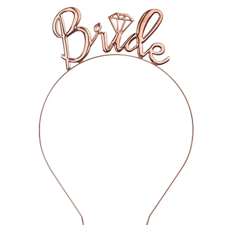 Alternativ bild 0 för Diadem "Bride" Roséguld