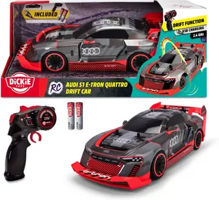 Produktfoto för Dickie Toys Audi S1 E-Tron Quattro Drift Radiostyrd Bil 1:16