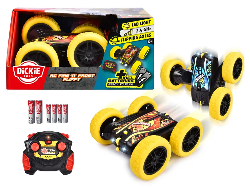 Alternativ bild 0 för Dickie Toys Fire'N Frost Flippy Radiostyrd Bil 16 cm