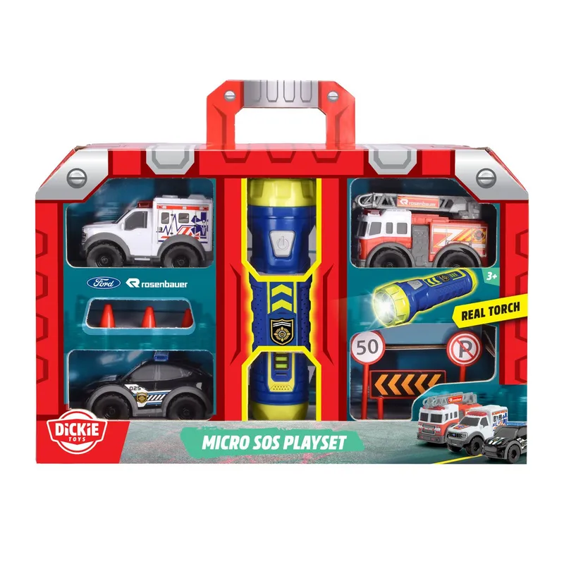 Alternativ bild 0 för Dickie Toys Micro SOS Lekset med Ficklampa - Dickie Toys -  Leksaksaffären