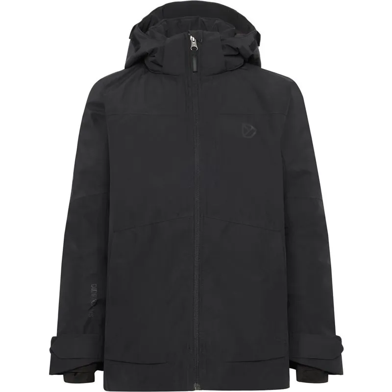 Bild 1 för Didriksons Dolomit Kids Jacket3 Black Black 120 cl